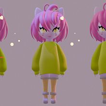 Meu projeto do curso: Criação de personagens Kawaii em 3D com Blender. 3D Modeling, Character Design, Digital Illustration, Traditional illustration, and Manga project by eduardaotonic - 12.12.2024