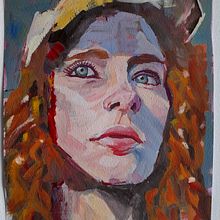 Contemporary gouache portraiture. Un projet de Beaux Arts, Illustration traditionnelle, Peinture à l'huile , et Peinture de kawaluana - 17.12.2024