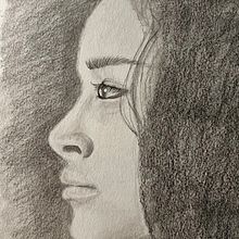 Side profile. Artistic Drawing, Drawing, Portrait Drawing, Sketchbook, and Sketching project by cklock504 - 12.17.2024