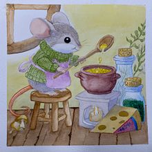 Proyecto del curso creación de personajes animales en acuarela para libros infantiles . Fine Arts, Narrative, Painting, and Traditional illustration project by Dena Núñez - 12.18.2024