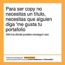 Copywriting para copywriters. Advertising, Communication, Cop, writing, Stor, and telling project by valeria_pelaez12 - 12.18.2024
