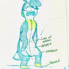 The penguin king. Un progetto di Character design, Disegno, Disegno a matita, Sketchbook e Bozzetti di Lizaandre Gerber - 18.12.2024