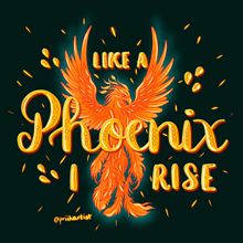 Like a Phoenix I rise. Projekt z dziedziny T, pografia, Liternictwo c, frowe i  Lettering 3D użytkownika Priih Requena - 18.12.2024