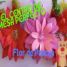 FLOR de PASCUA ESPECTACULAR ! decoración NAVIDEÑA : TUTORIAL paso a paso 🌺🎄. Un proyecto de Artesanía, DIY, Diseño floral y vegetal de Gliiter Moda - 19.12.2024