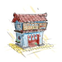 First try (digital, waiting for the tools shipping :) ). Architectural Illustration, Drawing, Ink Illustration, Sketchbook, and Sketching project by emilioiacovelli2 - 12.19.2024
