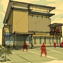 Community Space Project. Architectural Illustration, Architecture, ArchVIZ, Digital Architecture, Interior Design, and Spatial Design project by Mohamad Masyhudi - 12.19.2024