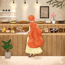 Panaderia . Digital Illustration, and Drawing project by Lesly Rodriguez - 12.19.2024