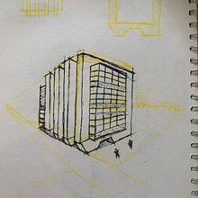cubo. Architectural Illustration, Architecture, Drawing, Sketchbook, Sketching, and Spatial Design project by juan carlos segura morales - 12.19.2024