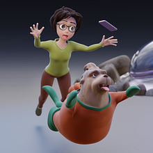 Lina Y Goolock. 3D, 3D Animation, Animation, and Character Animation project by Anna Fesak - 12.21.2024