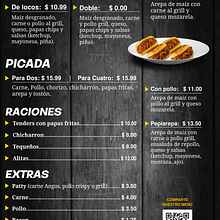Retiro Menu Chimba Burger. Graphic Design, Marketing, and Digital Design project by José Quintanilla - 12.21.2024