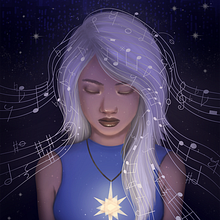 Twinkling. Drawing, Portrait Drawing, Digital Drawing, Traditional illustration, Digital Illustration, and Digital Painting project by Quiet Star - 12.22.2024