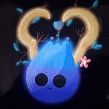 Kawaii Forest Wisp . Digital Illustration, and Character Design project by Zeneida Soto Cruz - 12.22.2024