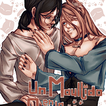Portada de mi manga e historia original "Un Maullido en la oscuridad". Ilustração digital projeto de Amanda Aurora Silvera Rentería - 22.12.2024
