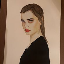 Mi segundo retrato en acuarela. Portrait Drawing, Traditional illustration, and Watercolor Painting project by sandraat2002 - 12.23.2024