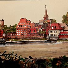 Kaiserswerth Düsseldorf  . Architectural Illustration, Drawing, Ink Illustration, Sketchbook, and Sketching project by Karin Scholtes - 12.23.2024