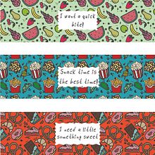 Diseño de Motivos en Illustrator: Sabores Divertidos. Screen Printing, Printing, and Pattern Design project by Fatima Faouzi Bentahar - 12.23.2024