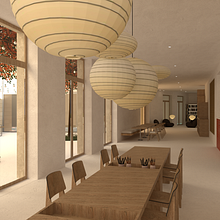 CAFETERÍA MUSEO BELLAS ARTES VALENCIA. Interior Decoration project by Lucia Martinez Ibañez - 12.23.2024