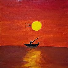 Peinture à l'acrylique d'un moment du quotidien. Acr, lic Painting, Color Theor, Fine Arts, and Painting project by SIHAM HABBADI - 12.24.2024
