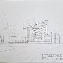 Policlínico Universitario de la Univerdidad de Piura. Architecture, and Architectural Illustration project by Luis Leonardo Gómez Gordillo - 12.27.2024