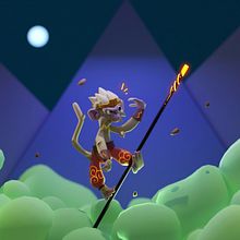 Sun Wukong. 3D, 3D Character Design, 3D Design, 3D Modeling, and Character Design project by Luca Gagliasso - 12.28.2024