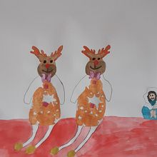 Rein deers. Arts, and Crafts project by alexandra_irimia91 - 12.29.2024