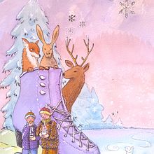 Winter Wonderland. Un progetto di Illustrazione digitale, Disegno e Illustrazione con inchiostro di jutta_loeffler - 29.12.2024