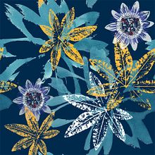 Passieflora pattern. Textile Design, and Pattern Design project by Sandra Gortemaker - 12.29.2024