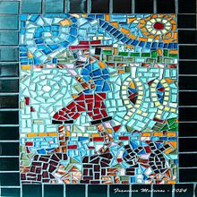 Meu projeto do curso Introdução a obras de mosaico - Pescador. Arts, Crafts, Ceramics, Decoration, Furniture Design, Making, and DIY project by frankmedeiro - 12.29.2024