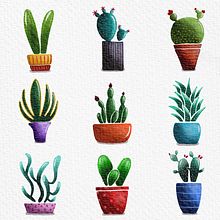 Watercolor Cactuses Ein Projekt aus dem Bereich Aquarellmalerei und Zeichnung von nilgun basaran - 30.12.2024