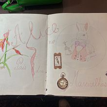 Alice in wonderland. Een project van Ontwerp van personages, Kinderillustratie, Schilderen met gouache, Tekening met potlood, Prentenboeken y Sketchbook van Leonor Capelo - 30.12.2024