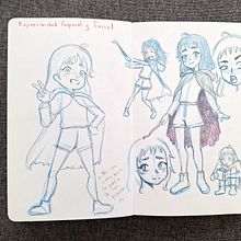 Diario de dibujo Ein Projekt aus dem Bereich Design von Figuren, Zeichnung, Bleistiftzeichnung, Sketchbook und Skizzenentwurf von rosaliacruz.2003 - 30.12.2024
