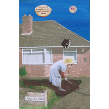 Burying Fluffy. Collage, Traditional illustration, Digital Illustration, Editorial Illustration, Narrative, Stor, and telling project by Carl Binch - 12.31.2024