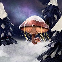 Atmosphere and Mushroom Exploration: Roots, Light, and Transformation. Digital Illustration, Sketchbook, Digital Drawing, and Children's Illustration project by Valerie Faubert - 12.31.2024