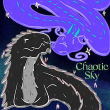 Chaotic Sky . Digital Illustration project by Sofana Nazer - 01.01.2025