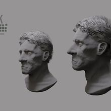 Retrato 3D con Zbrush Ein Projekt aus dem Bereich 3D, Design von 3-D-Figuren und 3-D-Modellierung von Jorge De Ceballos - 02.01.2025