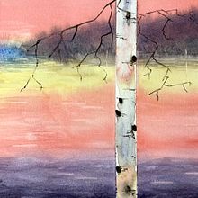 Atmospheric Landscapes in Watercolor. Fine Arts, Painting, and Watercolor Painting project by Gavin Kaufman - 01.02.2025