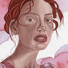 Retrato ilustrado. Un projet de Illustration traditionnelle, Illustration vectorielle, Dessin de portrait et Illustration numérique de Thalía Silvera - 02.01.2025