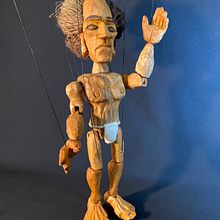 Hombre Rapa Nui. Arts, Crafts, and Woodworking project by aldeacrafters - 01.02.2025