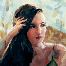 Final project for Digital Portraits. Digital Painting project by Kristina Kelson - 01.03.2025