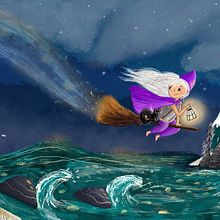 Follow your explanation step by step… but changing while I was creating. Its not bad since I can’t really draw. Children's Illustration, Digital Illustration, Digital Painting, and Picturebook project by patrizia_dipalma - 01.03.2025