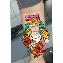 Helga pataky. Graphic Design, Traditional illustration, Digital Illustration, Tattoo Design, and Digital Drawing project by Annie Equihua - 01.03.2025