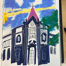 Banco de Portugal. Architectural Illustration, Traditional illustration, Ink Illustration, and Painting project by Ulli - 01.03.2025