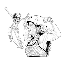 Ilustração medalhistas olímpicos brasileiros . Digital Illustration, Traditional illustration, Drawing, and Design project by Lídio Santos - 01.03.2025
