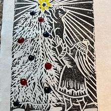 Christmas card. Arts, Crafts, Fine Arts, Traditional illustration, Printing & Ink Illustration project by Jen Looper - 01.03.2025