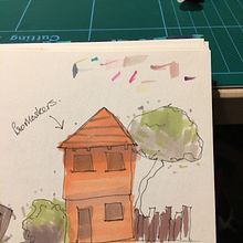 My sketching journey on this course. Architectural Illustration, Drawing, Ink Illustration, Sketchbook, and Sketching project by denise_23 - 01.04.2025