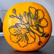 Tatuagem na laranja . Un progetto di Design di tatuaggi di Jhennifer Oliveira dos Santos - 05.01.2025