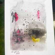  Landscape in December 02. Watercolor Painting, Creativit, Fine Arts, Painting, and Naturalistic Illustration project by Wibke Glück - 01.05.2025