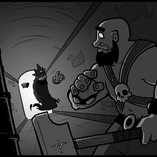 Fuga nel Corridoio. Digital Illustration, and Comic project by Davide Pizzini - 01.06.2025