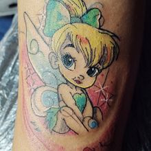 Hada Tinkerbell . Un proyecto de Ilustración tradicional, Pintura, Diseño de tatuajes y Pintura a la acuarela de moises89hernandez - 06.01.2025