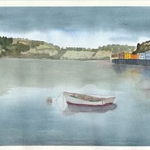 Pintura en acuarela de paisajes marinos. Un progetto di Illustrazione naturalistica, Pittura e Pittura ad acquerello di Pamela Casas Barría - 06.01.2025